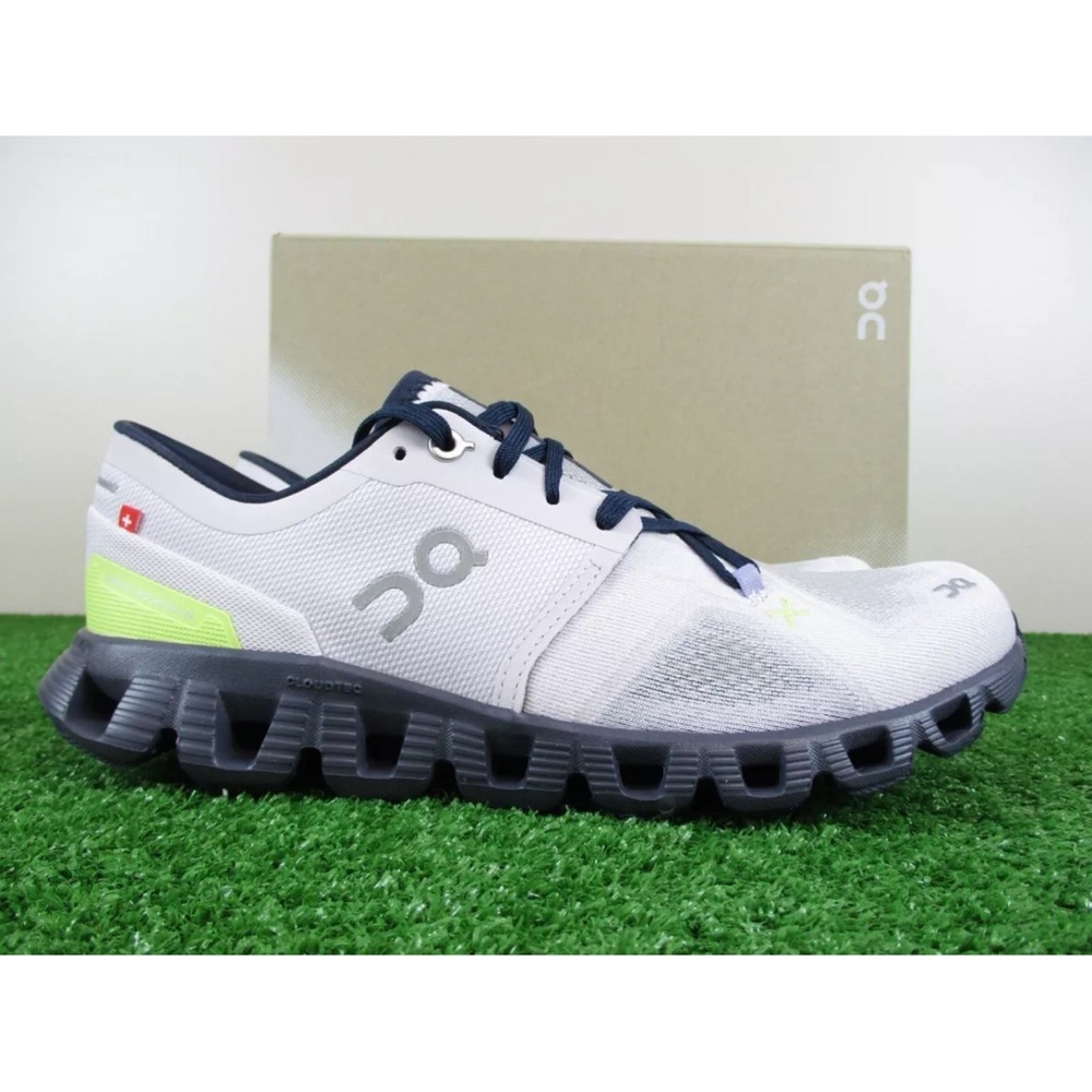 NEW On Cloud X 3 Womens 8.5 Shoes Orchid Iron Road Race Running Speed Trainer